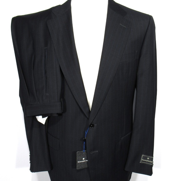 Ermenegildo Zegna Other - ERMENEGILDO ZEGNA Mens Pinstripe Suit Navy 46R